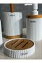 Arow Elina 4 Piece White Bathroom Set - 3