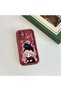 Oppo A5 5g Compatible Case Camera Protector Claret Red Silicone Couple Phone Case Cat Pattern - 7