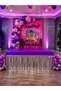Manifest Birthday Party Decoration Set Pink Purple Concept Canvas Banner 100X180 cm Bird-Eyed Banner Table Skirt Balloon Decoration Set Dream Concept