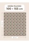 100% Cotton Satin Fabric 100X155 cm Cream Plum Flower Patterned Decorative Patchwork Fabric - 2