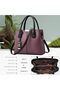 Purses and Handbags for Women Shoulder Tote Bags Top Handle Satchel, C Purple Black, Medium - 4