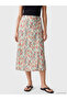 Mixed floral print skirt with elastic waistband - 2