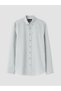 Ozmarka New Season Green Regular Fit Striped Men's Shirt - 5