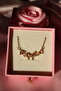 Pink Ribbon Set - Pink Bow Necklace and Bracelet Set - 6