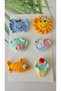 Baby Gift Pinterest Combinations Hairless Baby Hair Clips 6-Piece Mixed Sets Hanmade Knitted Organic Baby Hair Accessories - 4