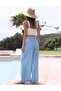 Faleave Women's Summer Cotton-Linen Palazzo Beach Pants with Pockets - 2