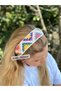 Luxury Trend Wide Knit Zigzag Floral Pattern Crown Hair Band Colorful Bohemian Women's Children's Tiara Knitted Crown - 3