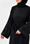 Flared Sleeves, Three-Stripe Accessory Detail, Loose Fit, Dress That Can Be Worn on Casual and Special Occasions. - 6
