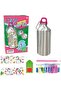 Unicorn Water Bottle for Girls Design your on Water bottle 20Pcs set have Water bottle, Stickers, Wax, Gems, Tray, and Diamond drill pen Perfect for Gift (Pink)