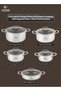 Life Smile Hybrid Stainless Steel Cookware Set – Non-Stick, Induction Compatible Soup Pots 20/24/28/30cm and 28cm Shallow Pot) - 5