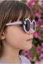 Kuromi Licensed Round Purple-Lilac Children's Sunglasses with Uv400 Filter - 5