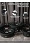 Life Smile 10Pcs Non-Stick Cookware Sets-Titanium Coating Cookwares, Cooking Set Non-Stick Includes 20/24/28/32cm Casserole with Lid, 32cm Shallow Pot with lid,Oven Safe Aluminium Pots Set - 5