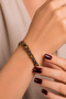 Women's Copper Bracelet Natural Citrine Stone Copper Adjustable Bracelet - 3