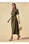 SOLID MIDI SHIRT DRESS - 2