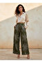 PLEAT DETAIL PRINTED TROUSERS - 3