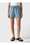 Two Mt Shop Quality Elastic Waist Floral Women's Jean Shorts - 2