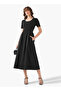 KNIT WOVEN DRESS - 4