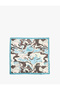Abstract Patterned Satin Square Scarf - 2