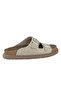 Studded Suede Women's Slippers 215557 Beige - 7