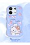 Redmi Note 13 Pro 5g Compatible Case with Camera Protector Blue Silicone Couple Phone Case Cat Pattern - 2
