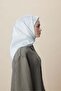 وشاح حرير فراه مولبيري 90*90 سم - فضي - 6