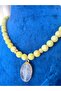 Leyan Natural Stone Peridot Stone Natural Gemstone Necklace 53 cm – 10 mm Handmade Design Necklace - 3