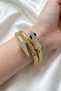 Italian Style Spiral Snake Design Luminous Bracelet - 3
