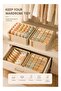 SOTEN 2 Pcs Underwear Sock Bra Organizer Drawer Storage Box Set, Foldable Closet Storage Divider Closet Drawer Organizer for Bras, Panties, Socks & Underwear, Stackable Washable Fabric Storage Bins St - 3
