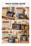 SOTEN 5 Pcs Foldable Storage Boxes, Drawer & Closet Organizer with Grids & Dividers for Underwear, Socks, Bras, and Multi-Functional Space Saving Storage - 2