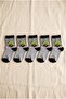 Boy's Light Gray 3-4 Years Old Dog Figured Socks Set of 5