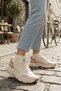 Ecru Casual Sneaker Women's Sports Shoes - 3