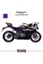Cfmoto 250sr the hard sr sticker set - high quality decal kit with wheel rim protector