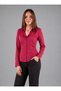 Women's Long Sleeve Satin Shirt - 2