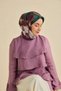 Twill Silk Scarf Belt Pattern Purple 90X90 - 2