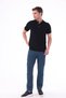 Men's Petrol Blue Light Non-Marking Cotton Flexible Denim Jean Jeans Regular Fit - 6