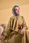 وشاح حرير تويلي مخطط باللون الأزرق - 5