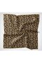 Cotton Polyester Soft Scarf Dark Black Floral Pattern Non-Slip Textured 90X90 - 5