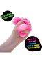 NeeDoh Fuzz Ball - Sensory Toy with a Velvet Texture and Soft Cloud Squish - Wavy Pattern You Can See and Feel - Ages 3 and Up - Color May Vary; One Per Pack (Flower Power) Any colour - 3