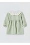 Baby Girl Dress with Floral Collar (W6) - 4
