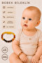 Original Multicolor Amber Baby Bracelet |   Natural Drop Amber |   Knotted Safe Design |   Screw Cap |   Gift Baby Bracelet - 2