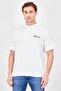 Men Crew Neck Short Sleeve Brand Logo T-Shirt, White