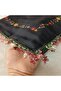 Handmade Needlework Writing, Scarf, Yemeni, Mevlit Cover, Head Cover, 4 Sides Embroidered, 100% Cotton, 100*100cm - 4
