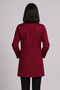 Women's Shirt Collar Long Sleeve Long Length Color Options Alpaca Fabric Doctor and Nurse Coat - 5