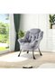 - Lazy Chair Modern Lounge Chair, Armchair with Footrest, Reading Chair with Side Pocket for Living Room, Bedroom, Dormitory and Office（No Ottoman） - 5