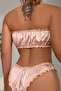 Women's Satin Gathered Stretchy Lycra Underwear Set, Dowry Set, Stylish Satin Underwear Set - 4