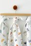 Multi-purpose muslin cover 3-piece set, muslin newborn baby blanket, 100% cotton muslin cloth, 80*90 cm