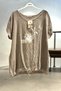 Floral Pattern Gilded Thread Detailed Imported Blouse