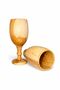 Handcrafted Teak Wood Water Goblet- Set of 2 - 4