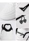 Women's Trend Cherry Embroidered Casual Sneaker with Embroidered Heart Detail Comfortable Daily Shoes - 2