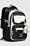Relaxion Unisex School Backpack Travel Camping Daily Student Backpack School Bag 2466 Black
